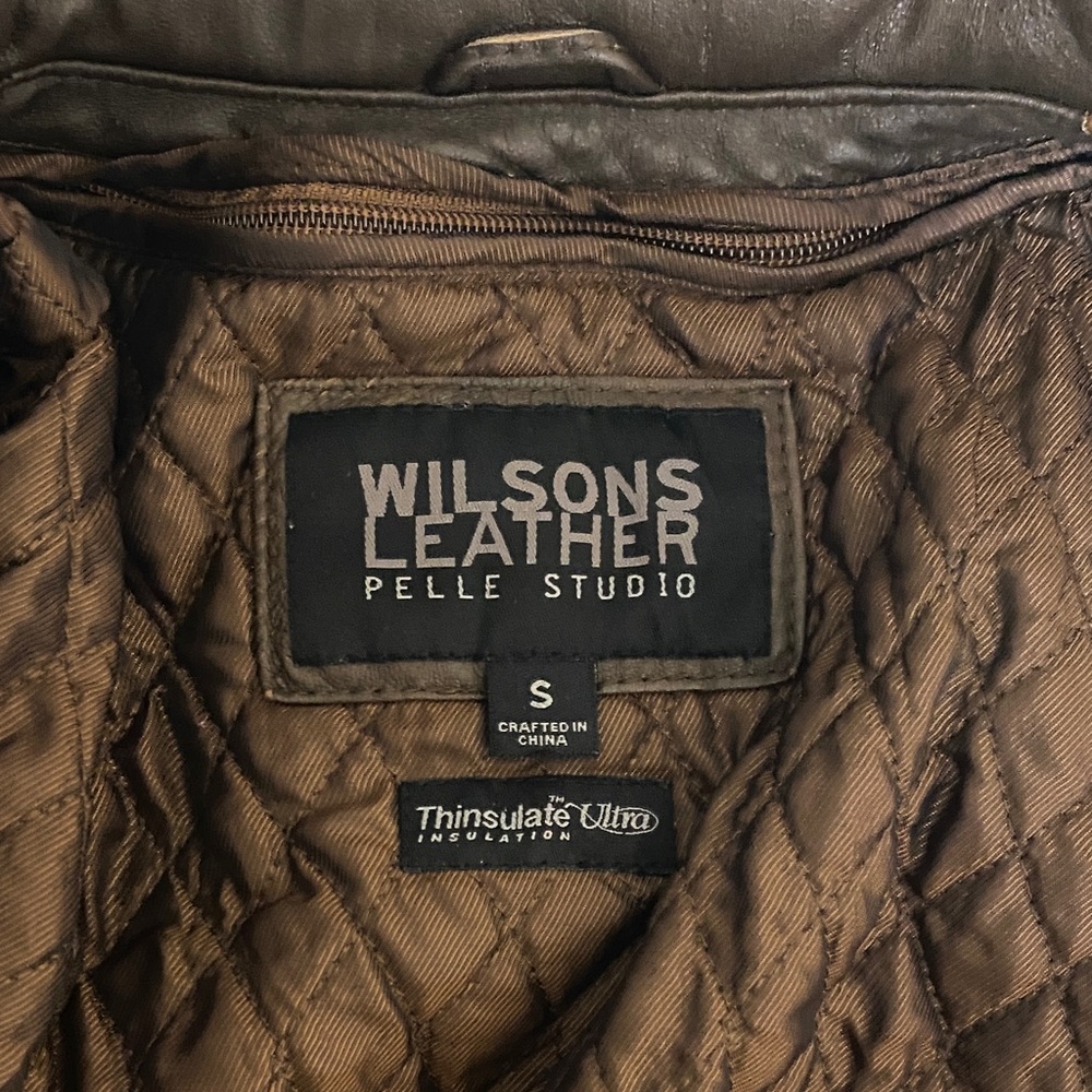 Source Unknown Rich Brown Leather Jacket - image 3